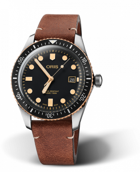 Oris Divers Sixty-Five, 42mm, Black Dial, Bronze Top Ring
