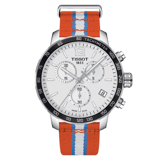 マロンボディ【美品】tissot　QuickStar クロノグラフ マロンボディ【美品】tissot QuickStar クロノグラフ マロンボディ【美