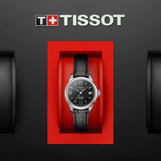 Tissot Le Locle Automatic Lady Leather Black Roman And Indexes Ballerina Jewelers