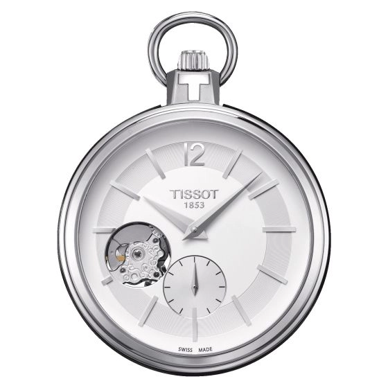 Tissot skeleton pocket watch sale