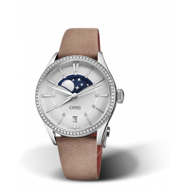 Oris Artelier Grande Lune, Date Diamonds, 36mm, Metalbracelet