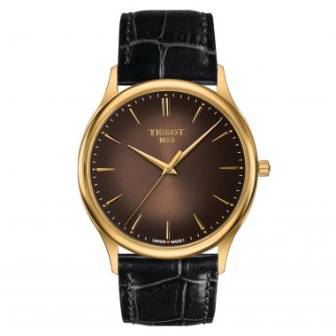 Tissot T-Complication Squelette Mechanical (Leather, Black