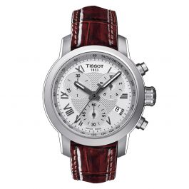 Tissot Prc 200 Chronograph Lady (Leather, Red) Roman Ballerina
